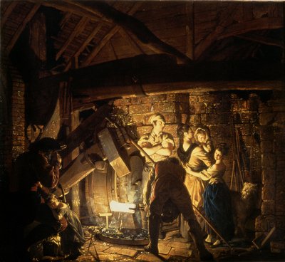 The Iron Forge, 1772 by Joseph Wright of Derby